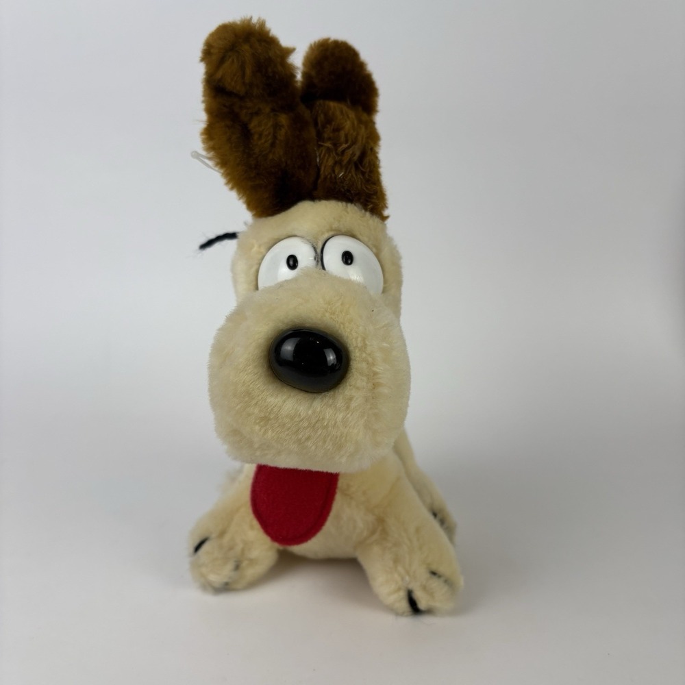 ODIE Plush Vintage 1983 Dakin Stuffed Animal Toy 7" Garfield Dog Rare 80s W Tag